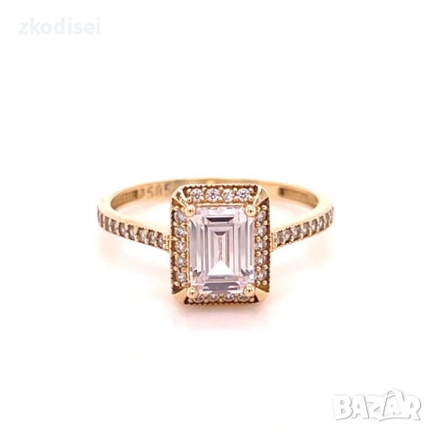 Златен дамски пръстен 2,30гр. размер:55 14кр. проба:585 модел:36336-1