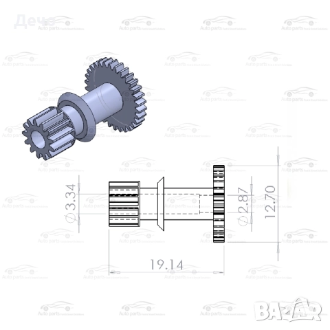 Зъбчатки за касетен дек Technics / Panasonic  1, снимка 6 - Декове - 52573195