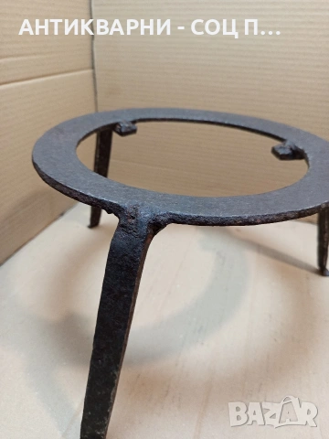 Стар Масивен Саджек Пиростия За Огнище 2.600кг. НОМЕР 1705., снимка 2 - Антикварни и старинни предмети - 53818614