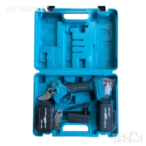 Комплект акумулаторна ножица 3" и резервен нож 36V 8A, снимка 3 - Градинска техника - 53843307