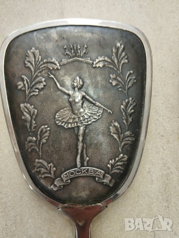 посребрени огледало и четка за коса арт деко, снимка 3 - Други ценни предмети - 41163749