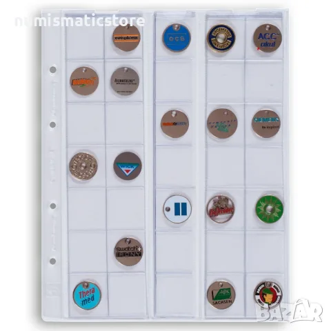 Leuchtturm Optima-27 листи 35 монети до 27 мм /оп.5 бр/, снимка 2 - Нумизматика и бонистика - 56329721