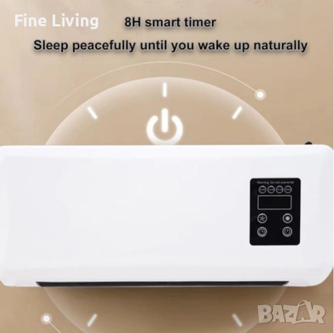 Печка за стенен монтаж с двойно предназначение – отопление и охлаждане, снимка 2 - Отоплителни печки - 52803897