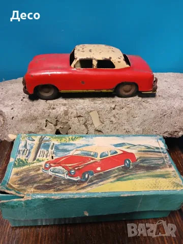 Very rare old tin toi car MSB-DDR 50s Стара играчка.