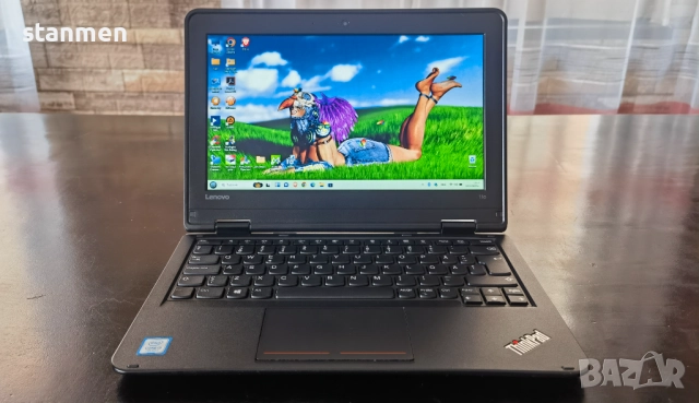 Продавам Гаранционен Lenovo ThinkPad 11e/мат11.6сKам/4х2.4ghzThr/8gbDDR4/SSD256gb/7ч.Бат, снимка 2 - Лаптопи за работа - 52535943