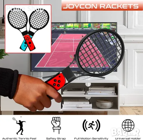 Комплект спортни аксесоари за Joy-Con за Nintendo Switch и OLED от Orzly, снимка 3 - Аксесоари - 56144088