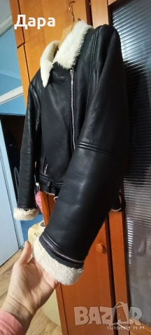 Дамско кожено яке М/L, снимка 9 - Якета - 52046725