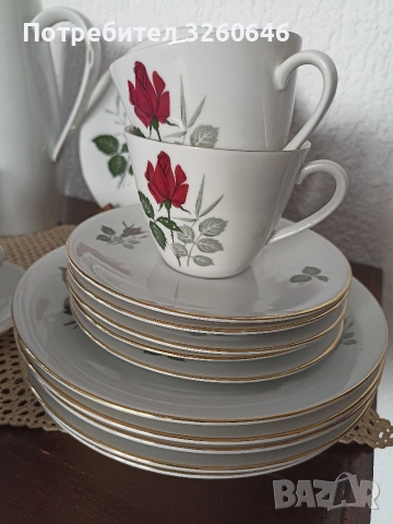 Сервиз за кафе или чай Seltmann Weiden , снимка 2 - Сервизи - 53697422