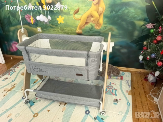 Бебешка кошара с падаща страна Chipolino Heart 2 Heart, снимка 2 - Кошарки - 52956614