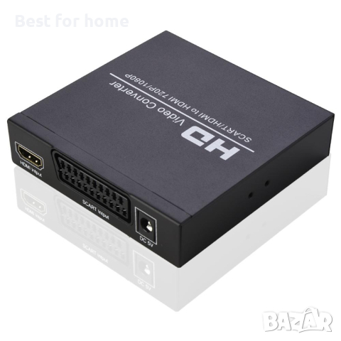 HD SCART HDMI видео конвертор 720P/1080P, снимка 2 - Стойки, 3D очила, аксесоари - 44828814