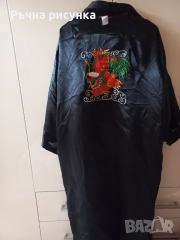 Красиво двулицево кимоно ,универсален размер , снимка 4 - Антикварни и старинни предмети - 47976652