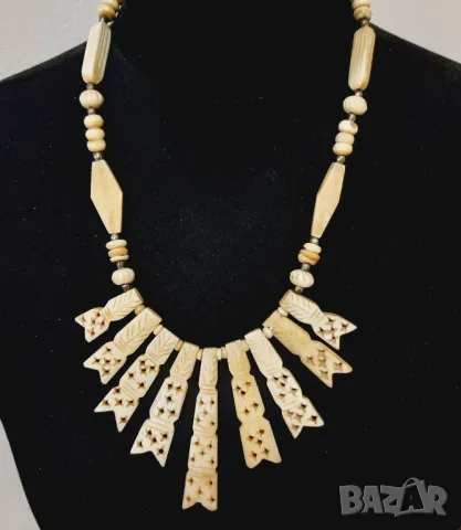 Старо колие, огърлица от слонова кост(12.2), снимка 5 - Антикварни и старинни предмети - 47700695