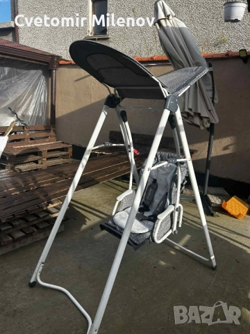 детска люлка с масичка за хранене 