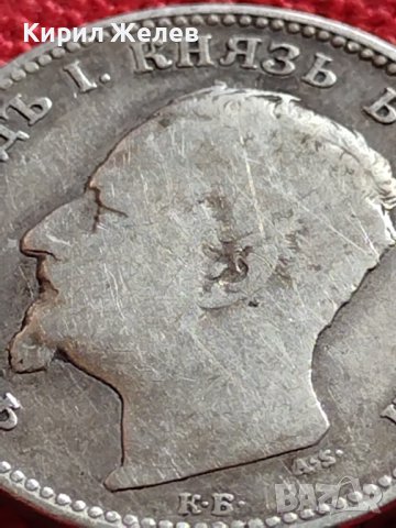 СРЕБЪРНА МОНЕТА 1 лев 1891г. ФЕРДИНАНД първи КНЯЗ БЪЛГАРСКИ за КОЛЕКЦИЯ 36496, снимка 9 - Нумизматика и бонистика - 39694265