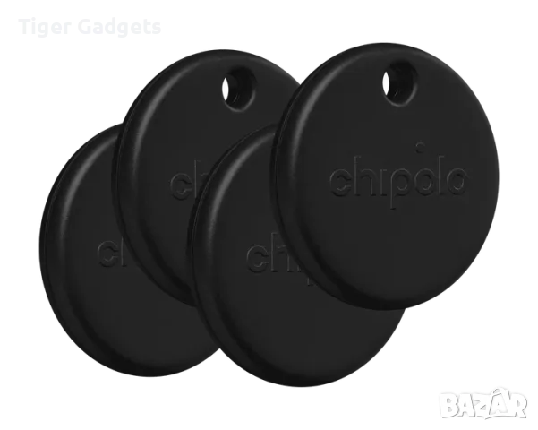 Chipolo ONE Spot 4 броя Almost Black – Bluetooth тракери за Apple Find My, снимка 2 - Аксесоари за Apple - 56085878