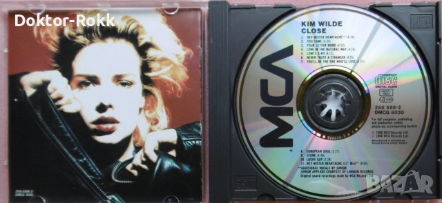 Kim Wilde – Close (1988, CD), снимка 3 - CD дискове - 40420240