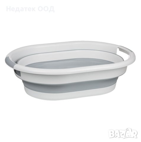 Сгъваем леген с дръжки, 38л, Бял/ сив, снимка 2 - Други стоки за дома - 41662198