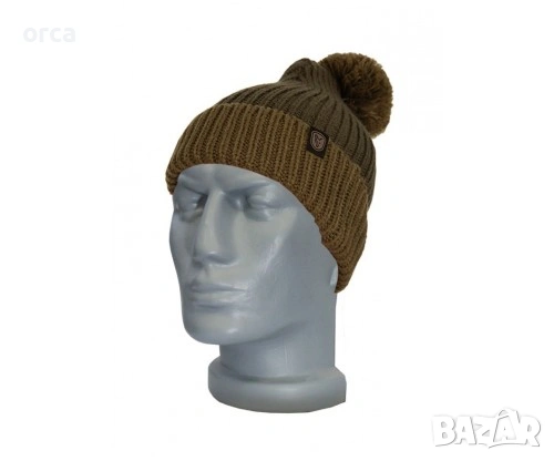 Шапка Fox Heavy Knit Bobble Hat зимна риболовна