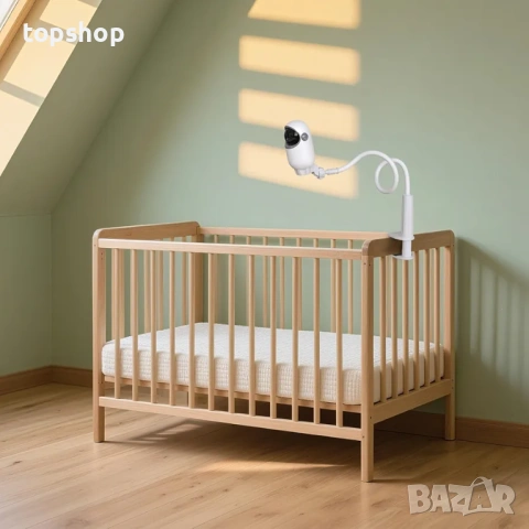 Нова универсална гъвкава стойка за бебефон TakTark - директен монтаж без дупчене  Продавам универсал, снимка 6 - Бебефони - 53386136