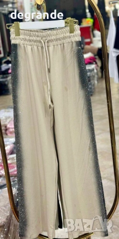 Дамски панталон с камъчета, снимка 4 - Панталони - 52574861