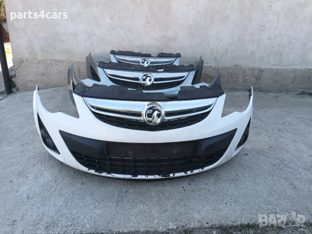 предна броня за опел корса д фейслифт маска решетки халогени OPEL CORSA D
