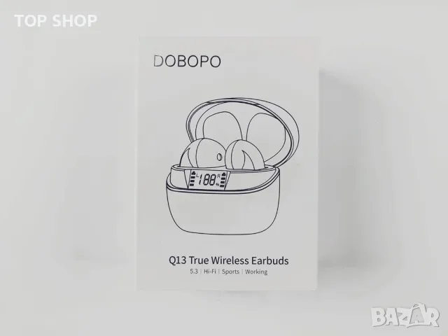 Безжични слушалки dobopo Q13, Bluetooth 5.3,вграден HD микрофон,IP7 мини водоустойчиви, снимка 2 - Слушалки, hands-free - 48472396