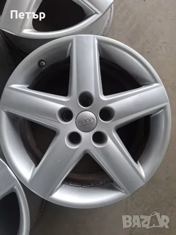 ОРИГИНАЛНИ АЛУМИНИЕВИ ДЖАНТИ ЗА  АУДИ -5Х112Х57-17 цола, снимка 2 - Гуми и джанти - 49650988