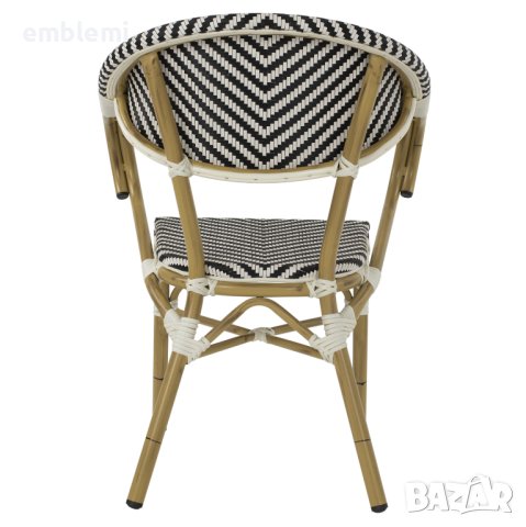 Стол трапезен градински HM5861.01 BAMBOO LOOK Черен, снимка 6 - Столове - 44275372