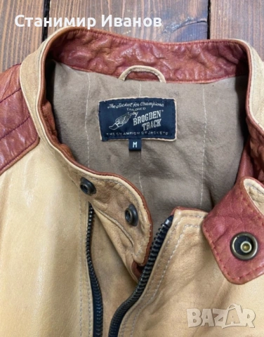 Кожено яке Brogden Track , снимка 5 - Якета - 53492157