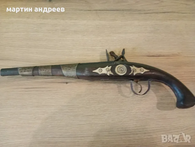 стар пищов кремъчен, снимка 3 - Оборудване и аксесоари за оръжия - 56254365