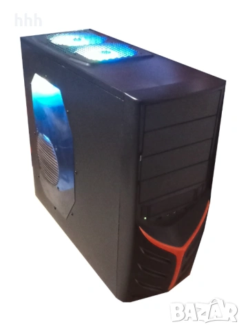 Геймърско 12 ядрено PC Ryzen 5 1600X/6х3.6GHz/16MB L3/16gb ddr4 2400MHz/128ssd/1000GB/RX480_8GB