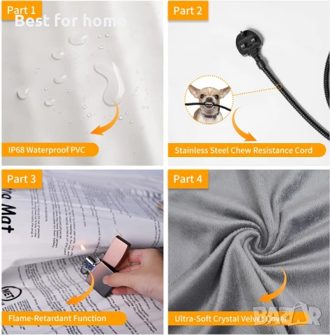 Електрическа нагревателна подложка за кучета и котки, снимка 3 - Други стоки за животни - 51236731