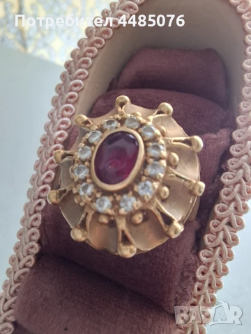 ЗЛАТЕН ПРЪСТЕН ДАМСКИ 14К. 10.21ГРАМА 