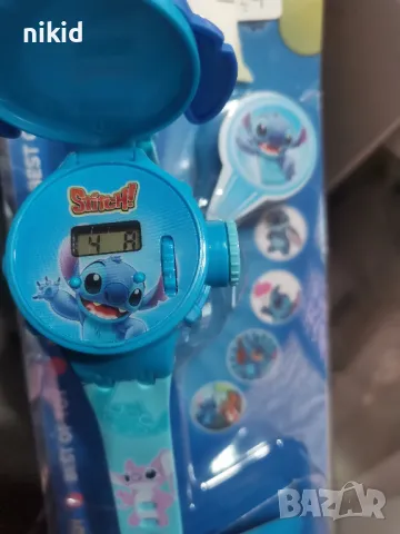 Стич Stitch Лило 3D детски часовник прожектор , снимка 5 - Детски - 48909494