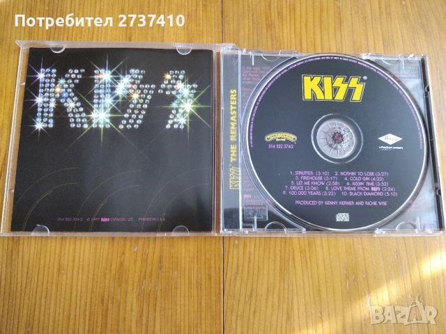 KISS - KISS 8лв матричен диск ремастер, снимка 2 - CD дискове - 52536323