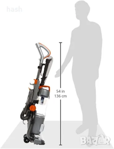 Amazonbasics - прахосмукачка с високопроизводителен мотор [AB500], изправена, без торба, 3,0 л, 700 