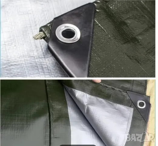 Тежкотоварно слънце и водоустойчиво брезентово покривало 4х5м. Платнище защита при всякакви атмосфер, снимка 2 - Палатки - 49340398