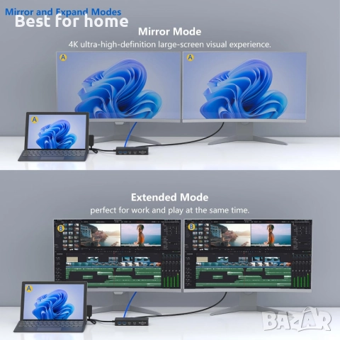 Докинг станция за Microsoft Surface, снимка 3 - Друга електроника - 52346724