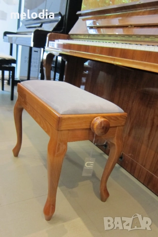 Нов стол за пиано DISCACCIATI - 107 SM, с механизъм за повдигане на седалката