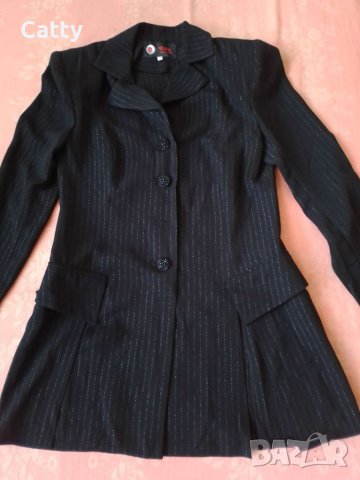 Дамско черно сако, снимка 3 - Сака - 40481751
