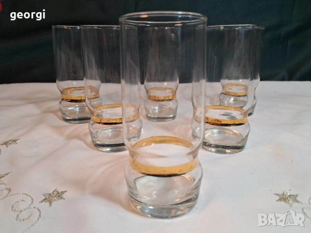 немски чаши със златен кант 28/5