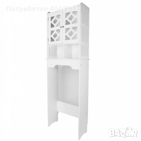 Waterproof Bathroom стилен шкаф за баня над тоалетна 48 х 23 х 150 см;