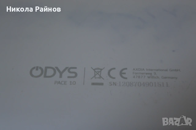 Таблет за части ODYS PACE 10, снимка 3 - Части за лаптопи - 53461965