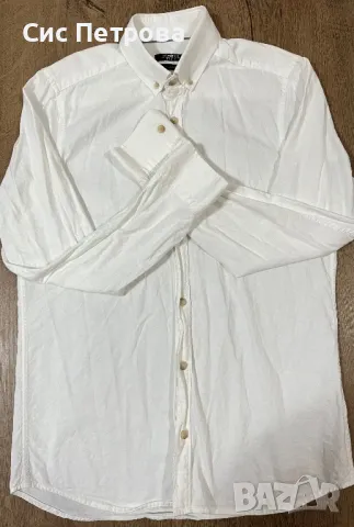 Мъжка бяла риза , снимка 1