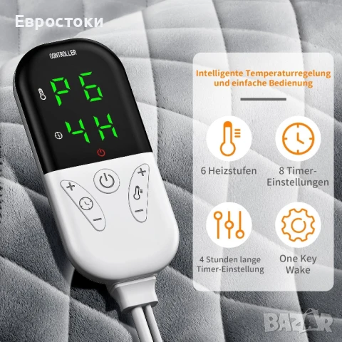 Focbeo K9004-11B Нагревателна подложка с автоматично изключване, снимка 6 - Други - 50854272