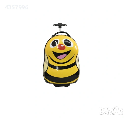 Комплект куфар и раница, За деца, Пчела, Жълт , снимка 3 - Кенгура и ранички - 53102421