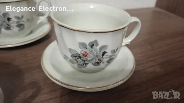 8бр порцеланови чаши за чай Китка , снимка 10 - Чаши - 50195952