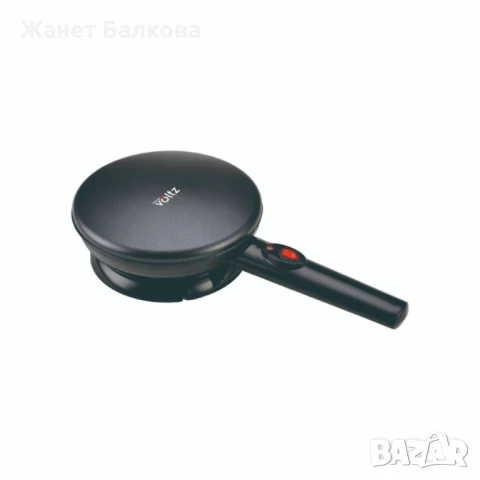 Уред за палачинки Voltz, 800W, 20 см, черен – идеален за перфектни палачинки, снимка 2 - Други - 50725006