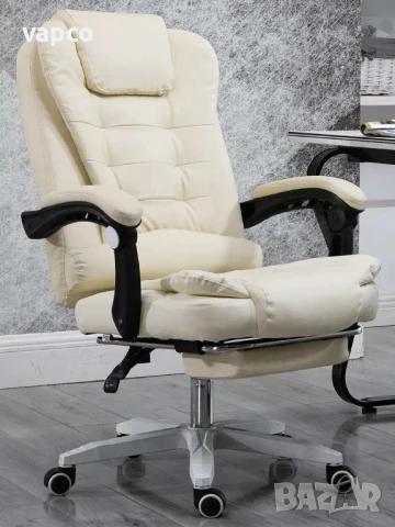 Луксозен офис стол със 7-точков масаж, снимка 7 - Столове - 51153219