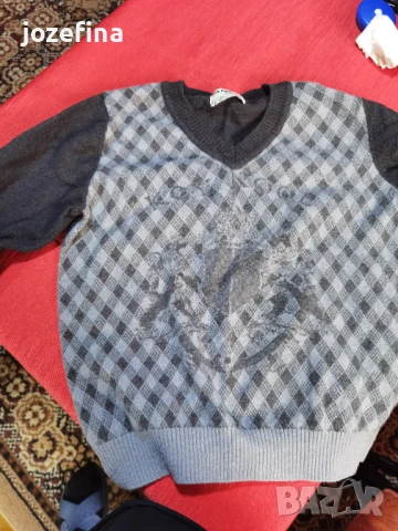 Вълнен пуловер за момче на 3-4г, снимка 3 - Детски пуловери и жилетки - 51056214